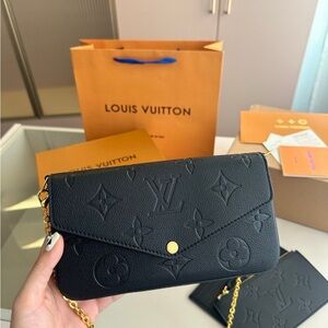 Louis Vuitton Black Leather Women's Bag